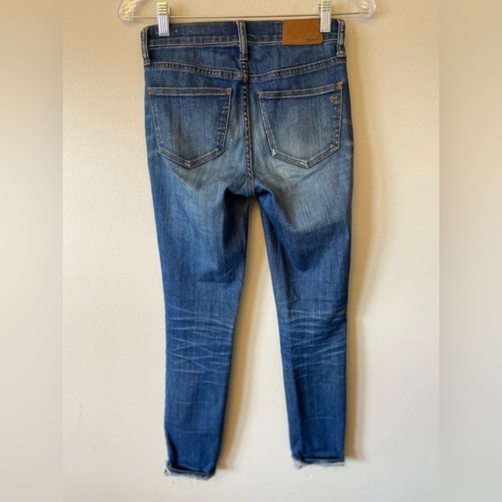 💜Madewell High Rise skinny distressed jeans Size 24 - Picture 2 of 5